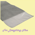 Silver Organza Wedding Table Runners Decorations x 5 For Hire