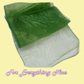 Spring Moss Organza Wedding Table Runners Decorations x 5 For Hire
