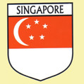 Singapore Flag Country Flag Singapore Decals Stickers Set of 3