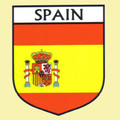 Spain Flag Country Flag Spain Decals Stickers Set of 3