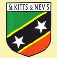 St Kitts & Nevis Flag Country Flag St Kitts & Nevis Decals Stickers Set of 3