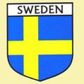 Sweden Flag Country Flag Sweden Decals Stickers Set of 3