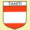 Tahiti Flag Country Flag Tahiti Decals Stickers Set of 3