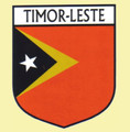 Timor-Leste Flag Country Flag Timor-Leste Decals Stickers Set of 3