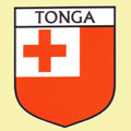Tonga Flag Country Flag Tonga Decals Stickers Set of 3