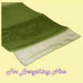 Willow Green Organza Wedding Table Runners Decorations x 10 For Hire
