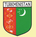 Turkmenistan Flag Country Flag Turkmenistan Decal Sticker