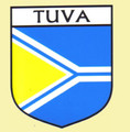 Tuva Flag Country Flag Tuva Decals Stickers Set of 3