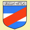 Uruguay-Artigas Flag Country Flag Uruguay-Artigas Decals Stickers Set of 3