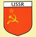 USSR Flag Country Flag USSR Decals Stickers Set of 3