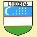 Uzibekistan Flag Country Flag Uzibekistan Decal Sticker