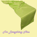 Apple Green Lamour Satin Wedding Table Runners Decorations x 5 For Hire