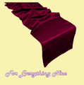 Burgundy Wine Lamour Satin Wedding Table Runners Decorations x 25 For Hire