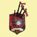 MacLean Clan Tartan Musical Bagpipe Fridge Magnets Set of 2