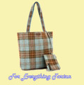 Ferniehirst Tweed Check Fabric Large Ladies Shopper Bag