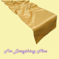 Gold Lamour Satin Wedding Table Runners Decorations x 5 For Hire