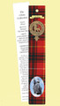 Bruce Clan Tartan Bruce History Bookmarks Pack of 10