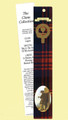 Logan Clan Tartan Logan History Bookmarks Set of 5