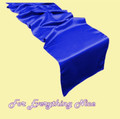 Royal Blue Lamour Satin Wedding Table Runners Decorations x 5 For Hire
