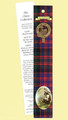 MacDonald Clan Tartan MacDonald History Bookmarks Set of 2