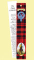 MacDougall Clan Tartan MacDougall History Bookmarks Pack of 10