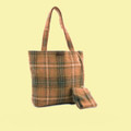 Aikwood Tweed Check Fabric Large Ladies Shopper Bag