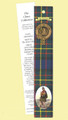 MacLaren Clan Tartan MacLaren History Bookmarks Set of 5