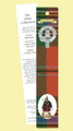 MacLean Clan Tartan MacLean History Bookmarks Set of 2