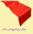 Scarlet Red Lamour Satin Wedding Table Runners Decorations x 5 For Hire
