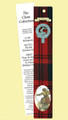 MacQuarrie Clan Tartan MacQuarrie History Bookmarks Set of 5