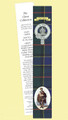 Ogilvie Clan Tartan Ogilvie History Bookmarks Set of 2