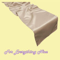 Toffee Lamour Satin Wedding Table Runners Decorations x 5 For Hire