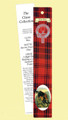 Ross Clan Tartan Ross History Bookmarks Pack of 10