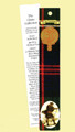 Sutherland Clan Tartan Sutherland History Bookmarks Set of 2