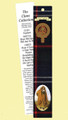 Urquhart Clan Tartan Urquhart History Bookmarks Set of 2