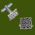 Four Knot Celtic Knotwork Antiqued Small Mens Stylish Pewter Cufflinks