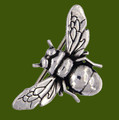 Buzzing Bumble Bee Insect Themed Small Stylish Pewter Brooch