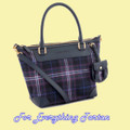 Scotland Forever Modern Tartan Fabric Leather Medium Ladies Handbag