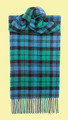 Campbell Ancient Clan Tartan Lambswool Unisex Fringed Scarf
