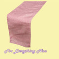 Candy Pink Taffeta Crinkle Wedding Table Runners Decorations x 5 For Hire