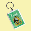 Carroll Coat of Arms Irish Family Name Acryllic Key Ring Set of 5