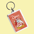 Clancy Coat of Arms Irish Family Name Acryllic Key Ring Set of 5