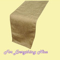 Champagne Taffeta Crinkle Wedding Table Runners Decorations x 5 For Hire