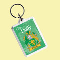 Duffy Coat of Arms Irish Family Name Acryllic Key Ring Set of 5
