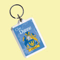 Dunne Coat of Arms Irish Family Name Acryllic Key Ring Set of 5
