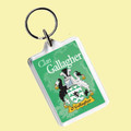 Gallagher Coat of Arms Irish Family Name Acryllic Key Ring Set of 3