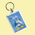 Kelly Coat of Arms Irish Family Name Acryllic Key Ring Set of 5