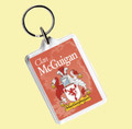 McGuigan Coat of Arms Irish Family Name Acryllic Key Ring Set of 5