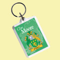 Moore Coat of Arms Irish Family Name Acryllic Key Ring Set of 3