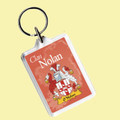 Nolan Coat of Arms Irish Family Name Acryllic Key Ring Set of 3